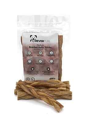 Braided Bully Stick 6" Medium - 5 Pack Retail Braided Bully Stick 6" Medium - 5 Pack Retail